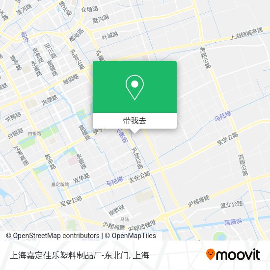上海嘉定佳乐塑料制品厂-东北门地图