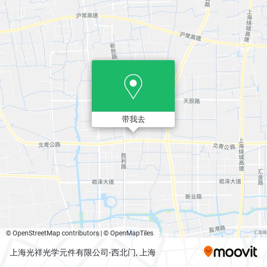 上海光祥光学元件有限公司-西北门地图