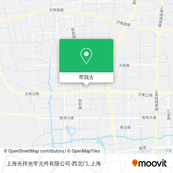 上海光祥光学元件有限公司-西北门地图
