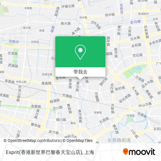 Esprit(香港新世界巴黎春天宝山店)地图