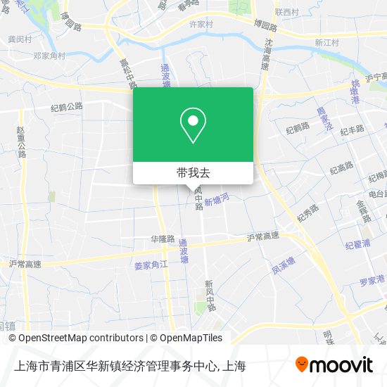 上海市青浦区华新镇经济管理事务中心地图