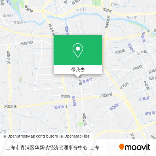 上海市青浦区华新镇经济管理事务中心地图