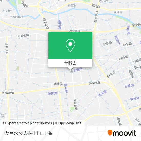 梦里水乡花苑-南门地图