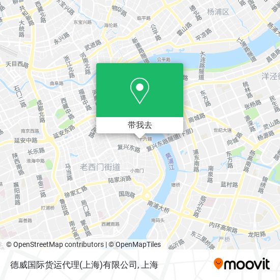 德威国际货运代理(上海)有限公司地图