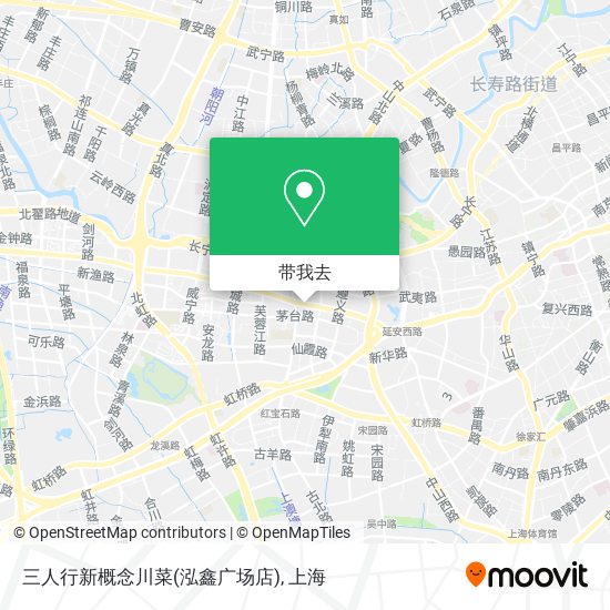 三人行新概念川菜(泓鑫广场店)地图
