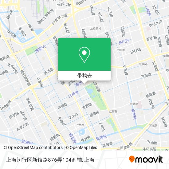 上海闵行区新镇路876弄104商铺地图