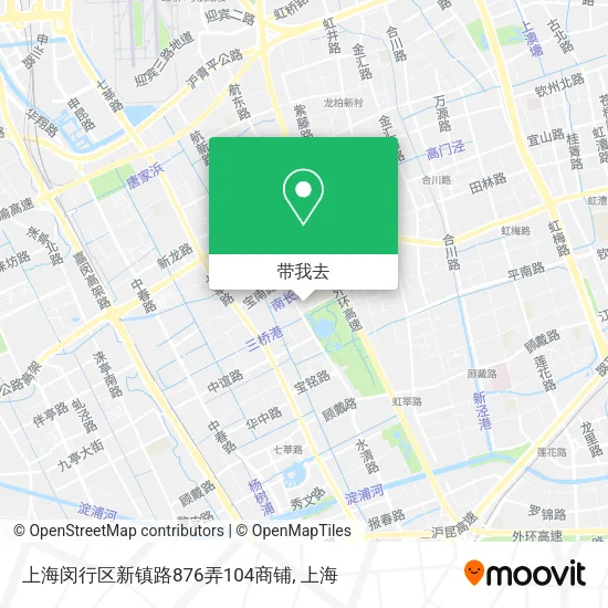 上海闵行区新镇路876弄104商铺地图