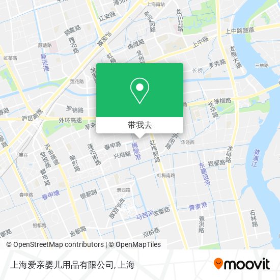 上海爱亲婴儿用品有限公司地图