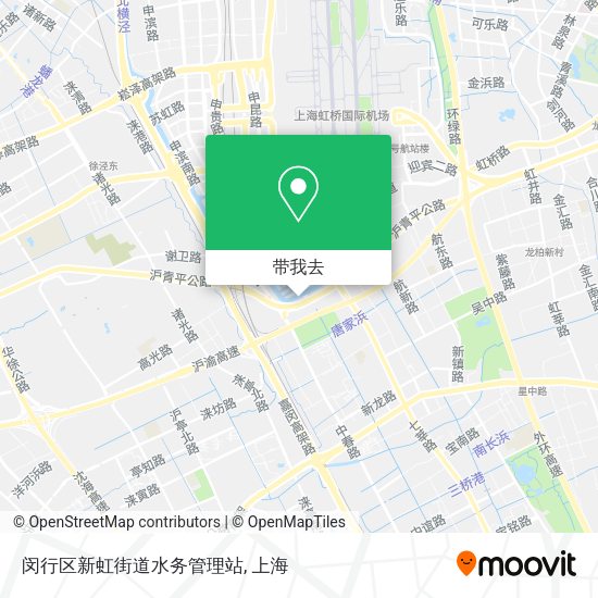闵行区新虹街道水务管理站地图