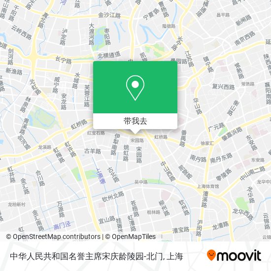 中华人民共和国名誉主席宋庆龄陵园-北门地图
