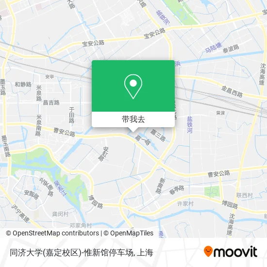 同济大学(嘉定校区)-惟新馆停车场地图
