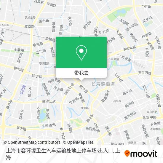 上海市容环境卫生汽车运输处地上停车场-出入口地图