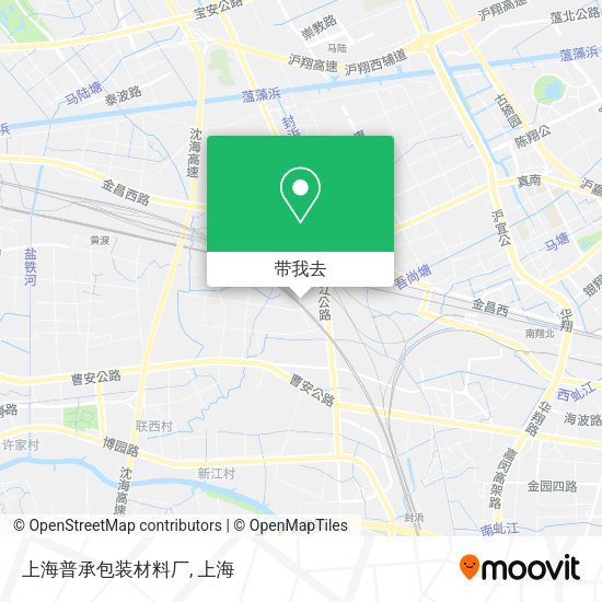 上海普承包装材料厂地图
