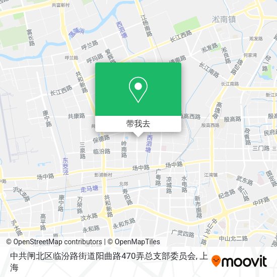 中共闸北区临汾路街道阳曲路470弄总支部委员会地图