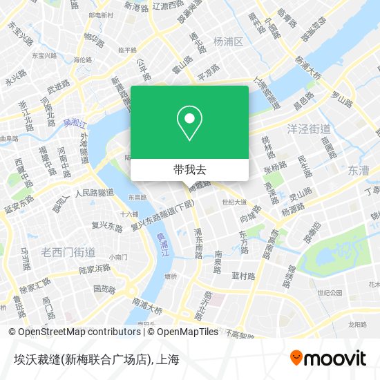 埃沃裁缝(新梅联合广场店)地图
