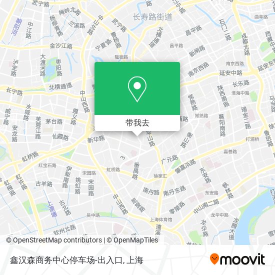 鑫汉森商务中心停车场-出入口地图