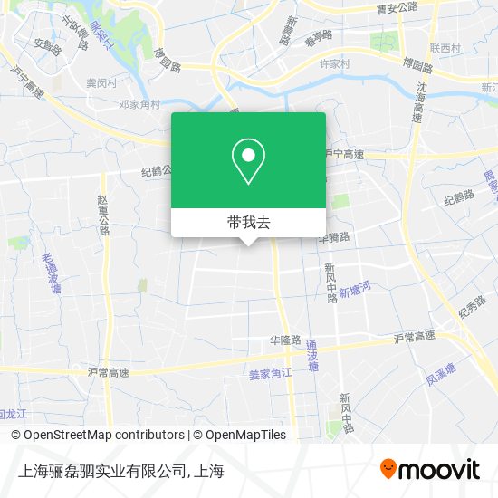 上海骊磊驷实业有限公司地图
