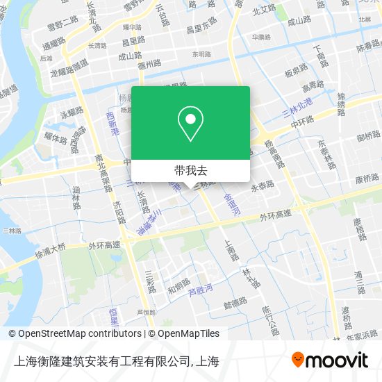 上海衡隆建筑安装有工程有限公司地图