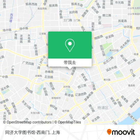 同济大学图书馆-西南门地图