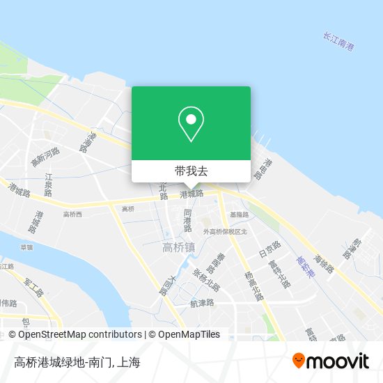 高桥港城绿地-南门地图