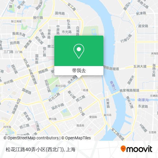 松花江路40弄小区(西北门)地图