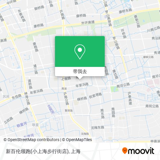 新百伦领跑(小上海步行街店)地图