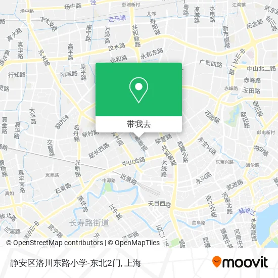 静安区洛川东路小学-东北2门地图