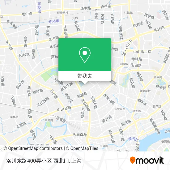 洛川东路400弄小区-西北门地图