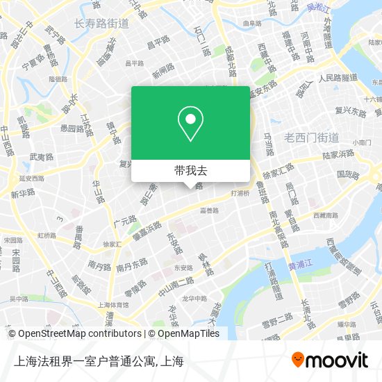 上海法租界一室户普通公寓地图