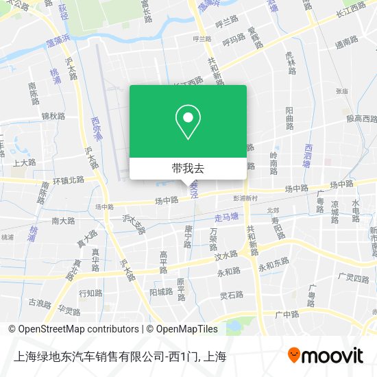 上海绿地东汽车销售有限公司-西1门地图