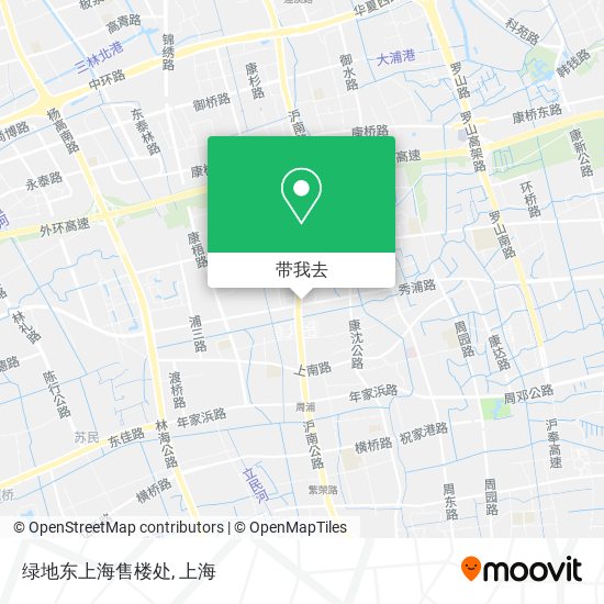绿地东上海售楼处地图