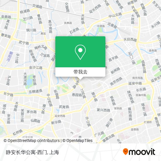 静安长华公寓-西门地图