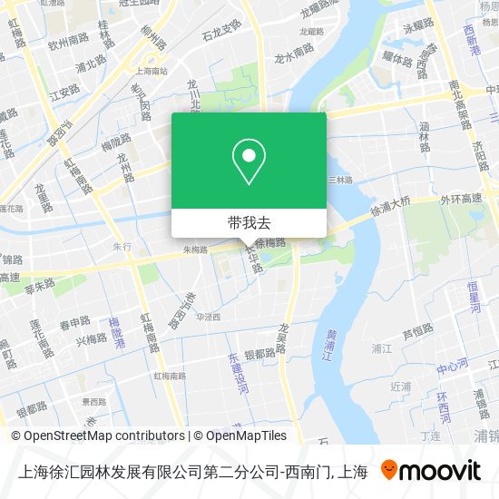 上海徐汇园林发展有限公司第二分公司-西南门地图