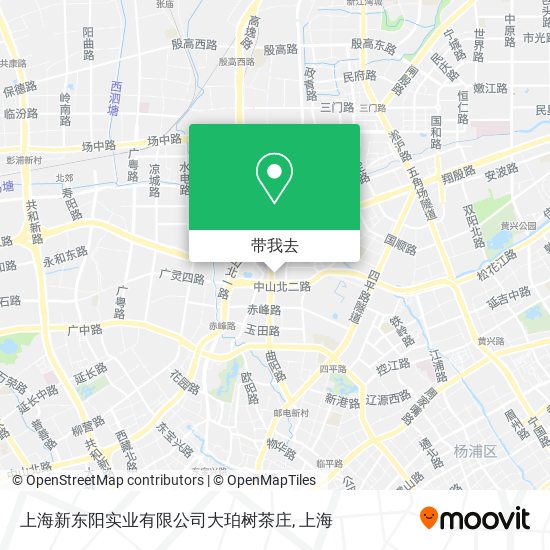 上海新东阳实业有限公司大珀树茶庄地图