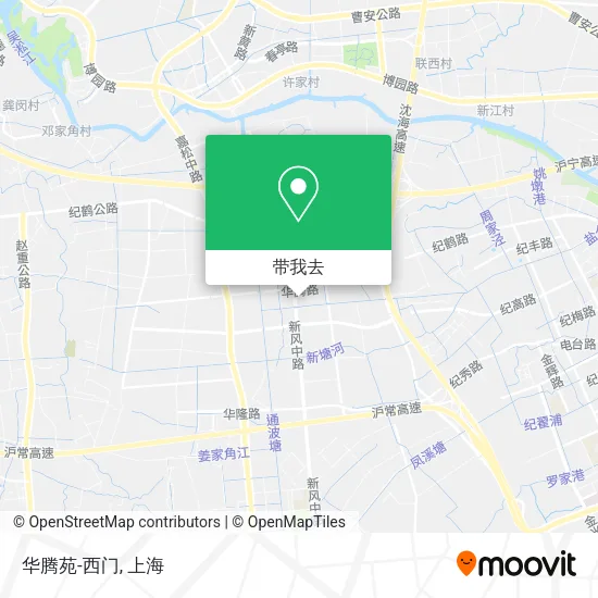 华腾苑-西门地图