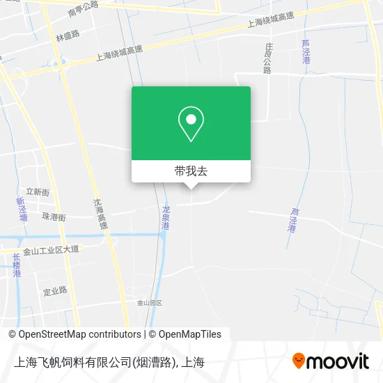上海飞帆饲料有限公司(烟漕路)地图
