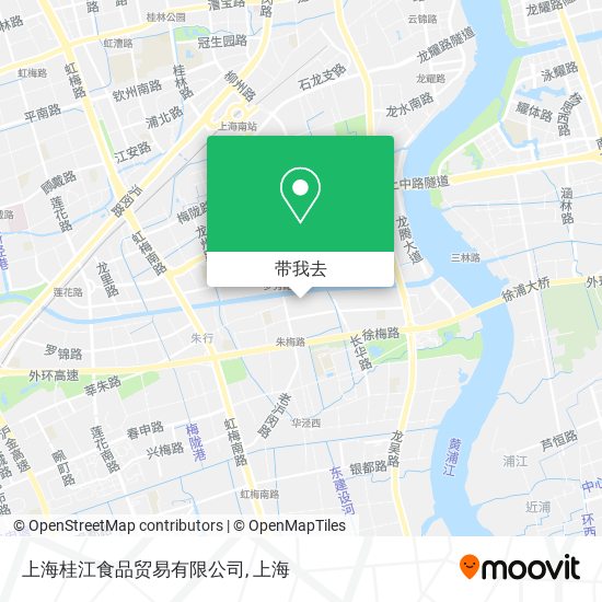 上海桂江食品贸易有限公司地图