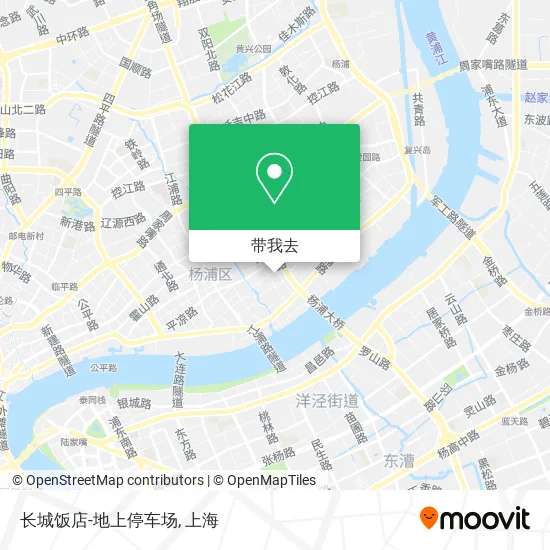 长城饭店-地上停车场地图