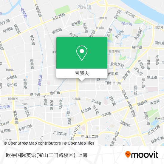 欧蓓国际英语(宝山三门路校区)地图