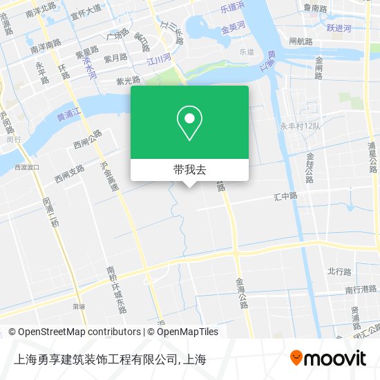 上海勇享建筑装饰工程有限公司地图