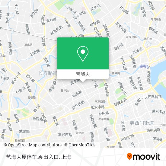 艺海大厦停车场-出入口地图