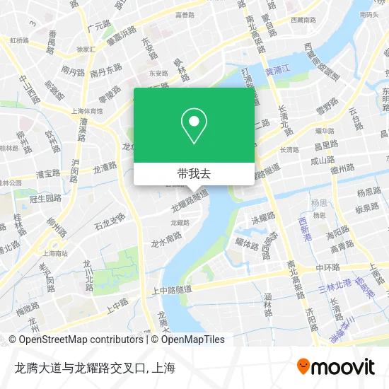 龙腾大道与龙耀路交叉口地图
