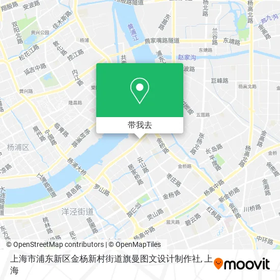 上海市浦东新区金杨新村街道旗曼图文设计制作社地图