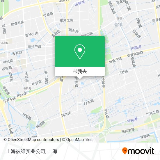 上海彼维实业公司地图