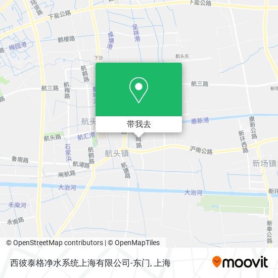 西彼泰格净水系统上海有限公司-东门地图