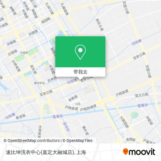 速比坤洗衣中心(嘉定大融城店)地图