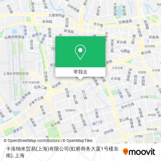 卡洛纳米贸易(上海)有限公司(虹桥商务大厦1号楼东南)地图