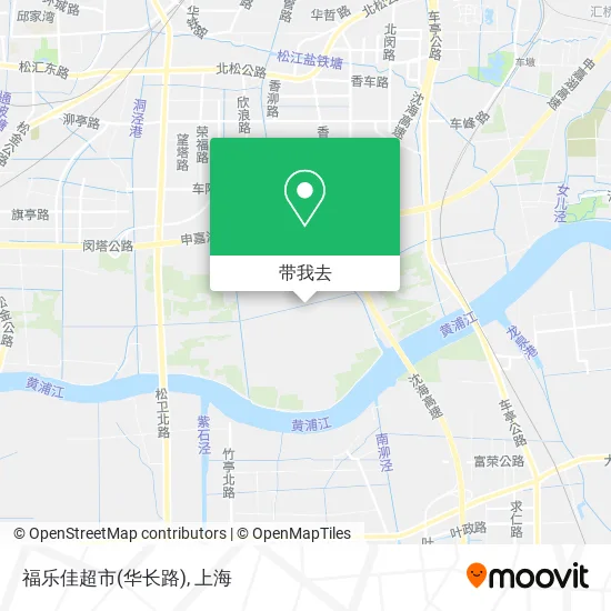 福乐佳超市(华长路)地图