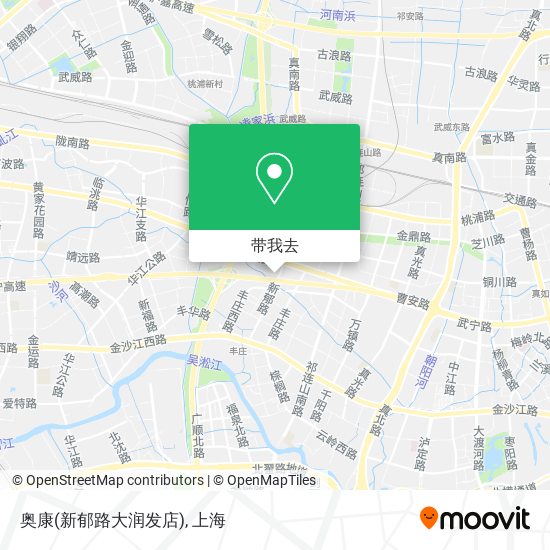 奥康(新郁路大润发店)地图