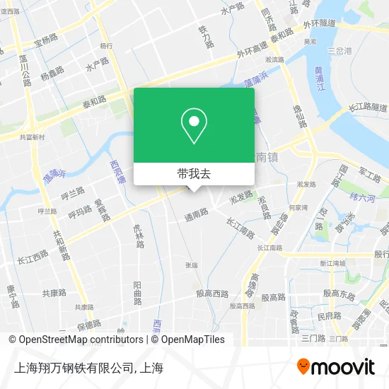 上海翔万钢铁有限公司地图